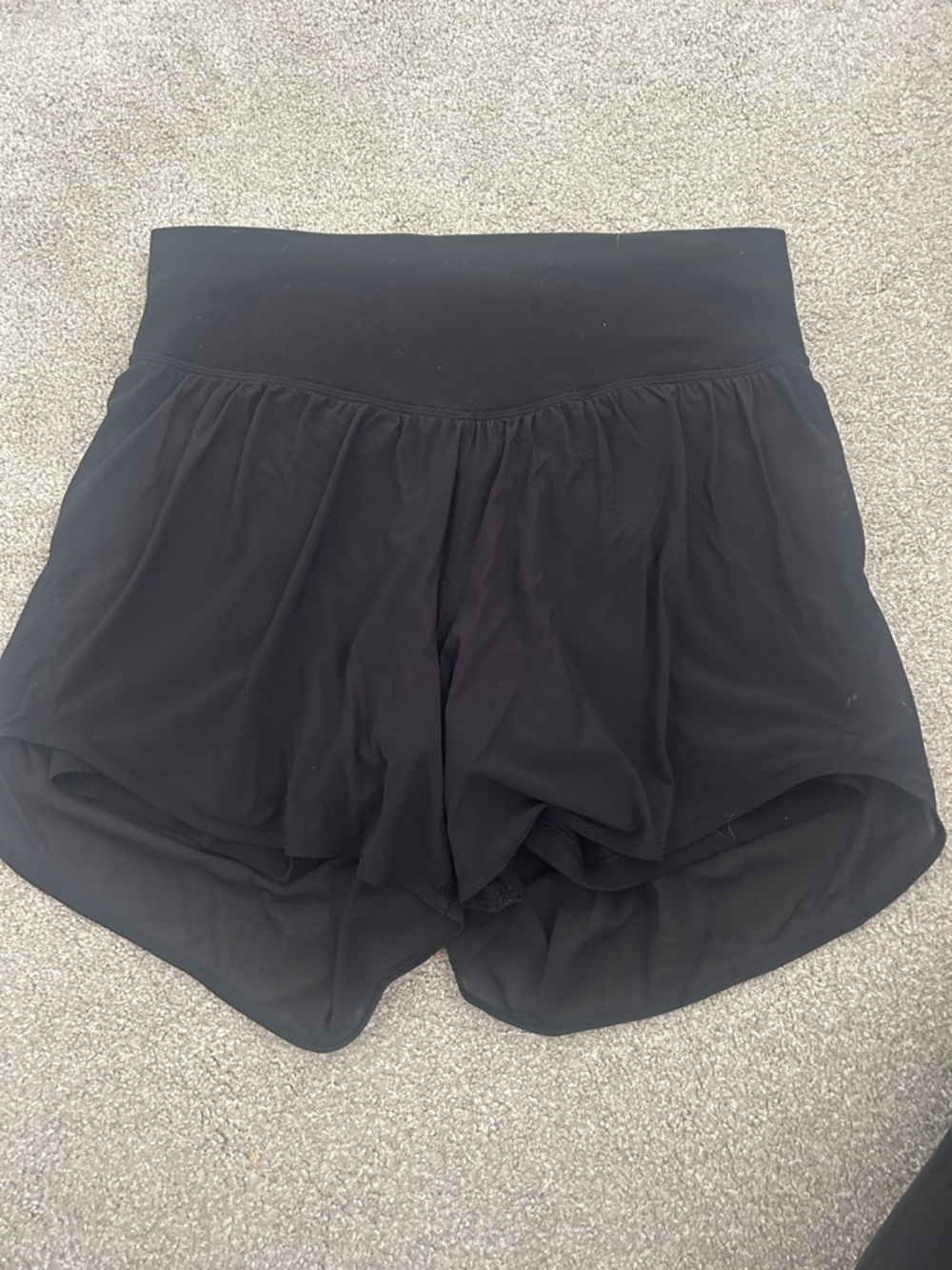 lululemon athletica Black Layered Run Shorts